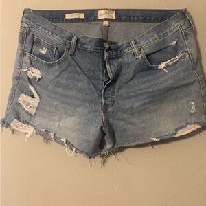 Universal Thread Blue Jean Shorts Distressed Style